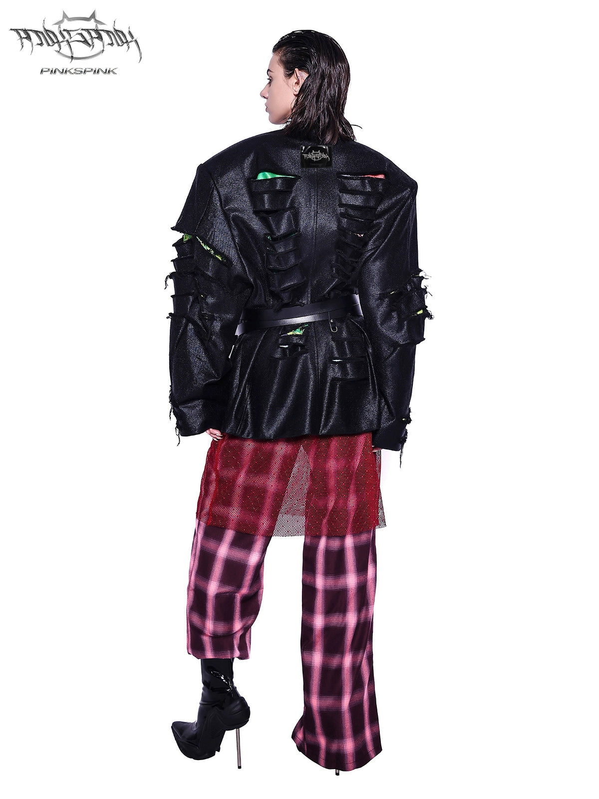 Digital Silhouette Blazer – Inner Destruction-Inspired Avant-Garde Design