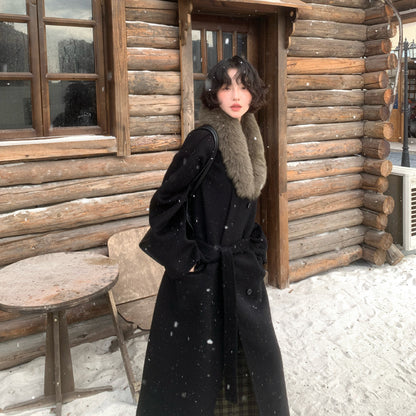 Premium 100% Wool Long Double-Faced Coat