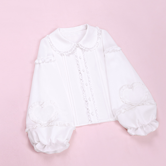 Lolita Fawn Valley Ruffled Doll Collar Shirt