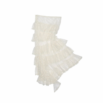 Polka Dot Lace Patchwork Skirt