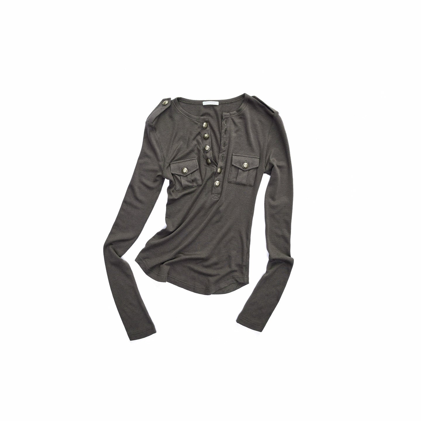 Henley Knit Mini Dress