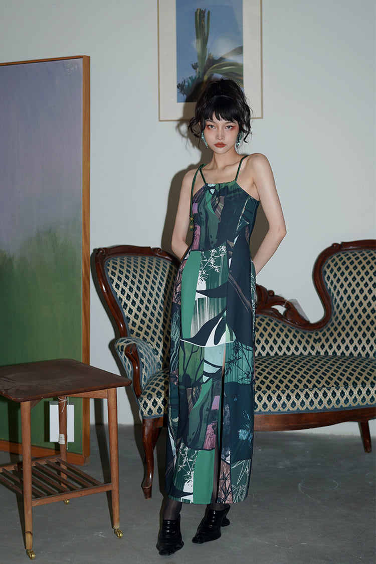 Charming Oriental Maxi Dress