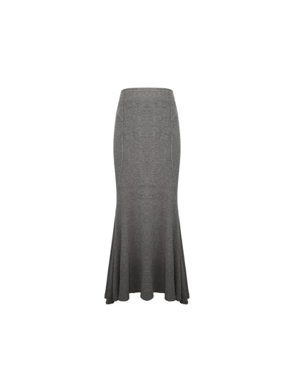 Mermaid Hem Maxi Skirt