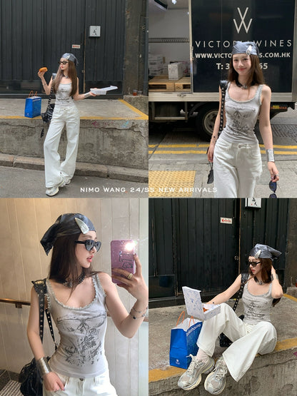 [Hippie Player] Thai-Style Sleeveless Summer Knitted Vest