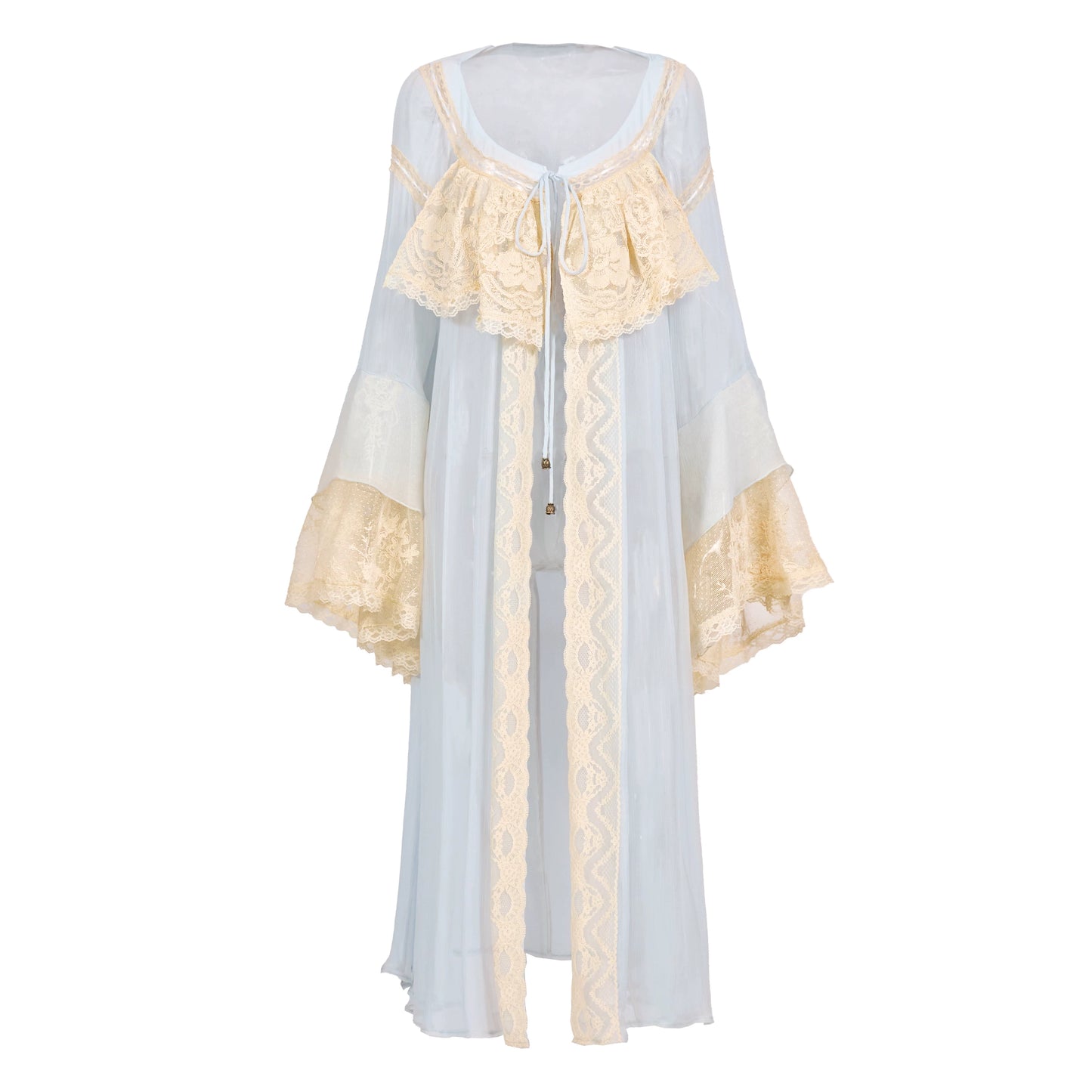 Baby Blue Lace Cardigan | French Rococo Princess Knit