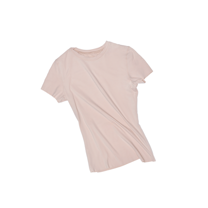 High Elastic Solid Color T-Shirt – Raw Edge Slim Short Sleeve Top