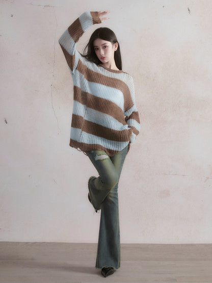Lazy American Mohair Torn Hole Sweater
