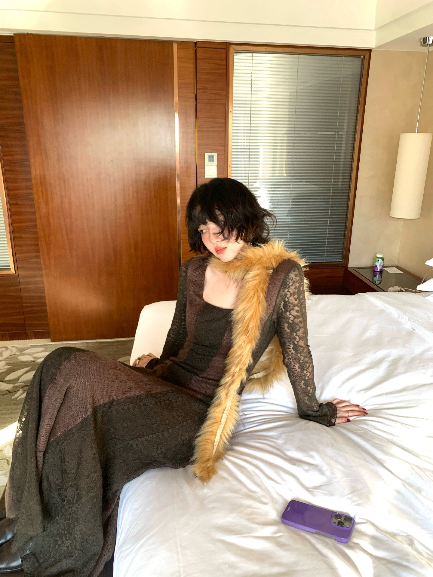 Light Silk Lace Maxi Dress