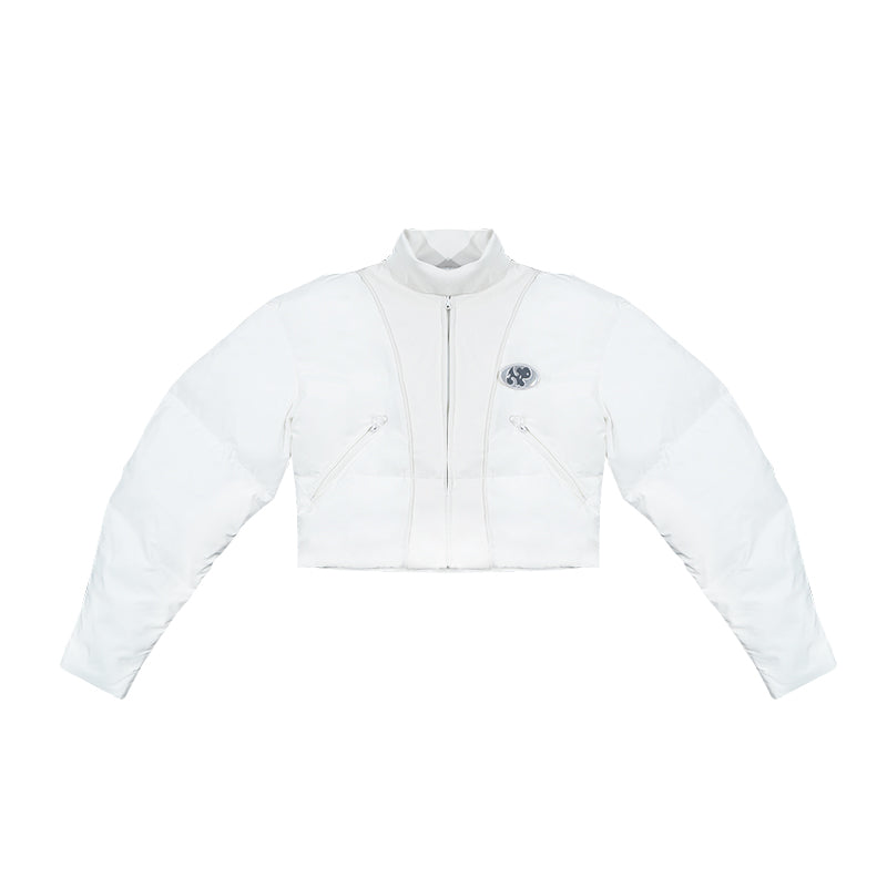 Lux Ivory Lamb Puff Jacket