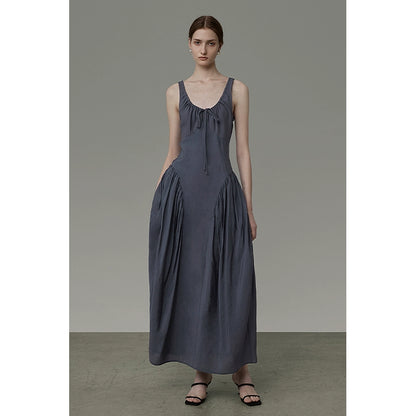 High Grade U-Neck Long Dress