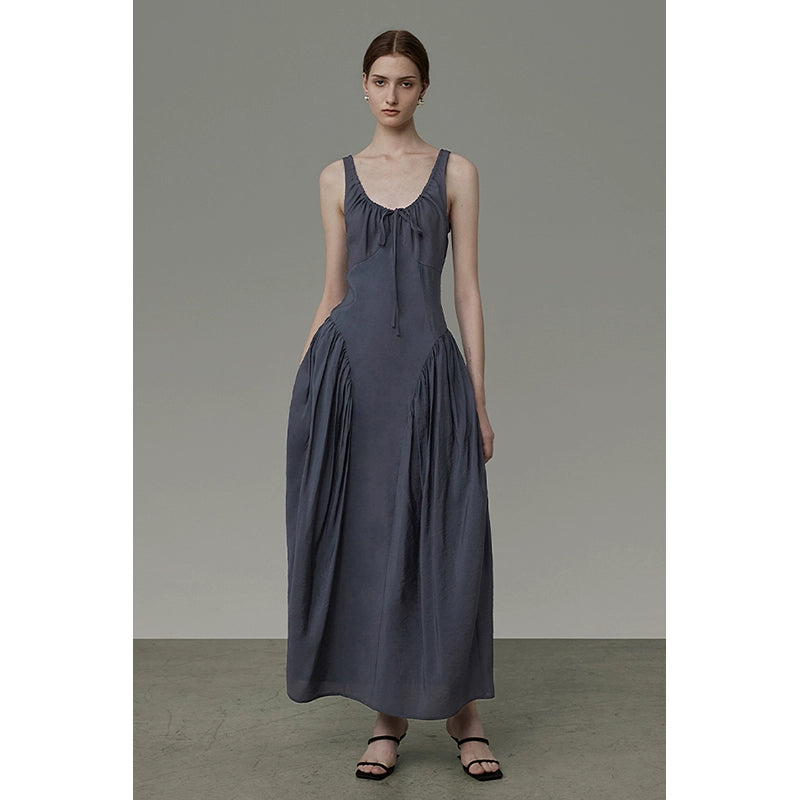 High Grade U-Neck Long Dress