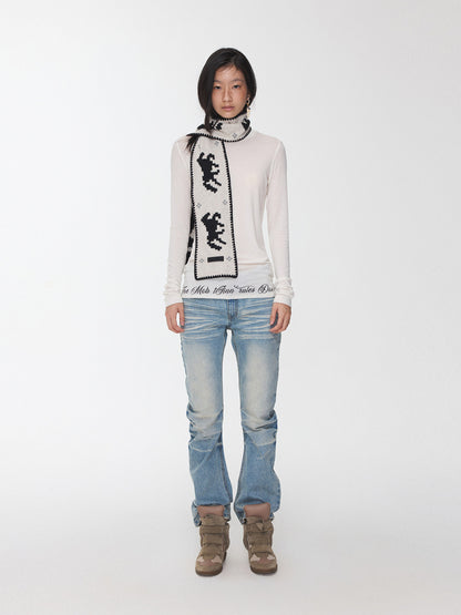 Sheer Long Sleeve Graphic Tee