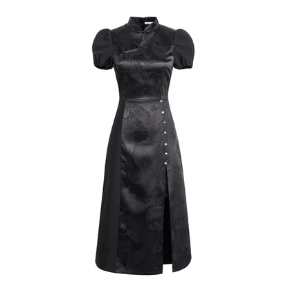 Chinese Style Dragon Pattern Qipao Dress