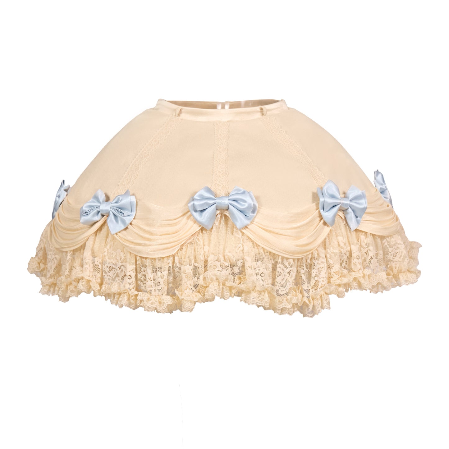 Milk Blue Rococo Cake Skirt | French Princess Maxi Skirt