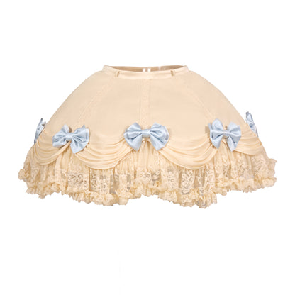 Milk Blue Rococo Cake Skirt | French Princess Maxi Skirt