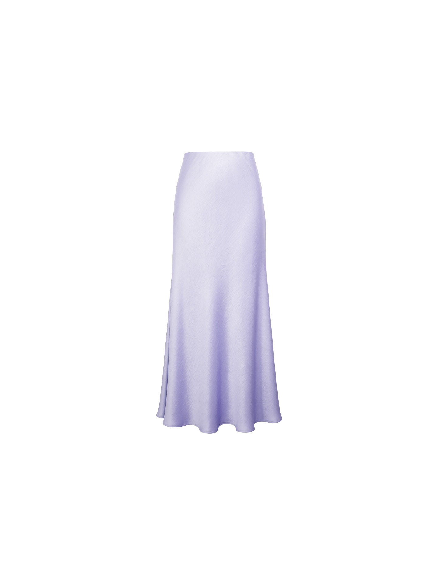 White Fishtail Midi Skirt