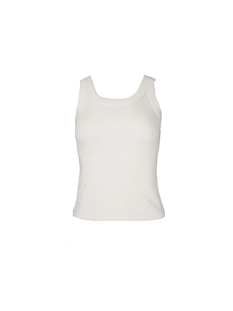 Retro Summer Slim-Fit Round Neck Vest