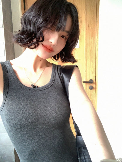 French Vintage Sleeveless Sundress – Belted Slim Fit Maxi