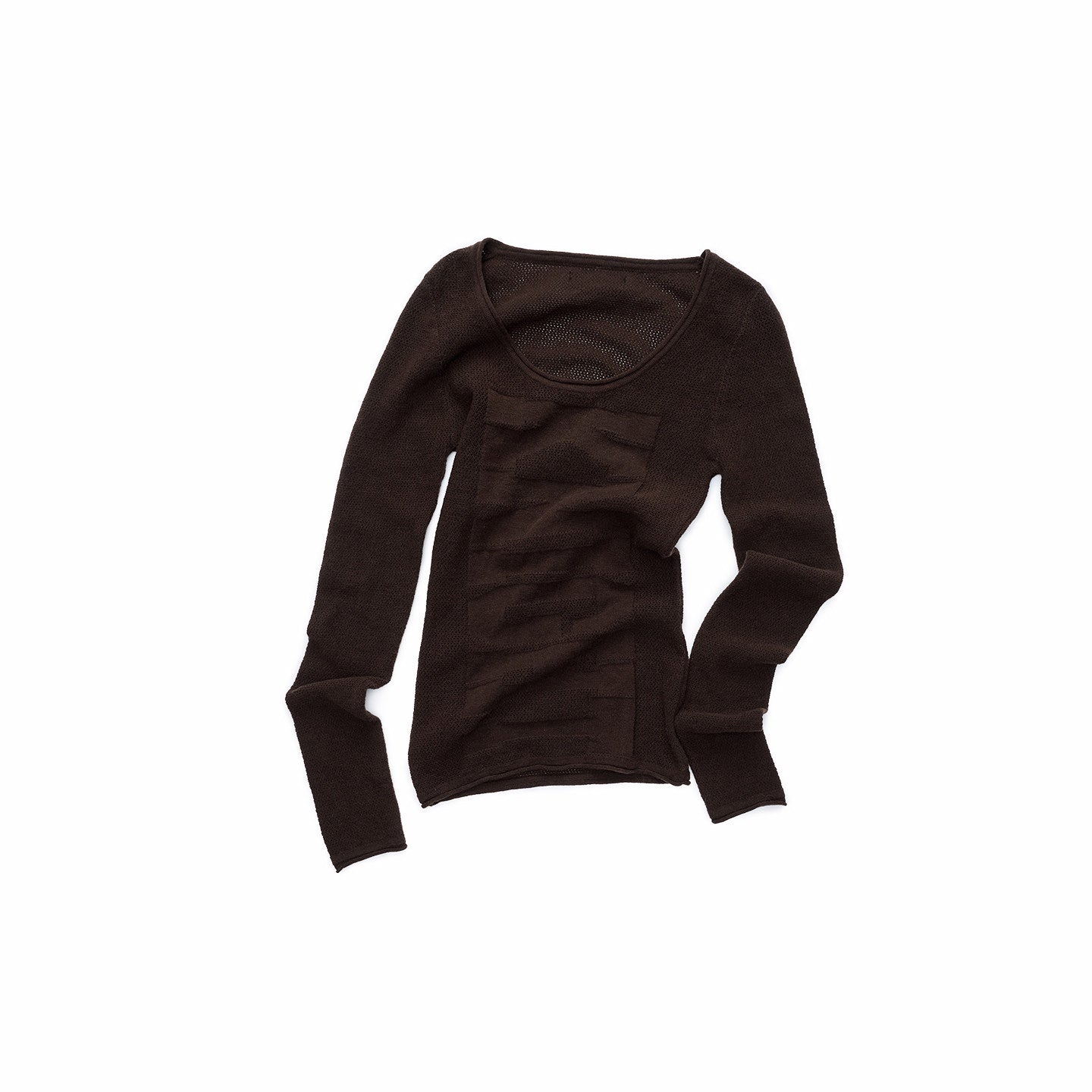 Knight Jacquard Openwork Knit Top