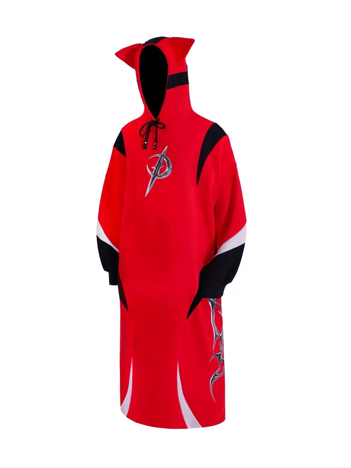 Cat Ear Concept Latte Stitch Y2K Loose Hooded Sweatshirt (Unisex)