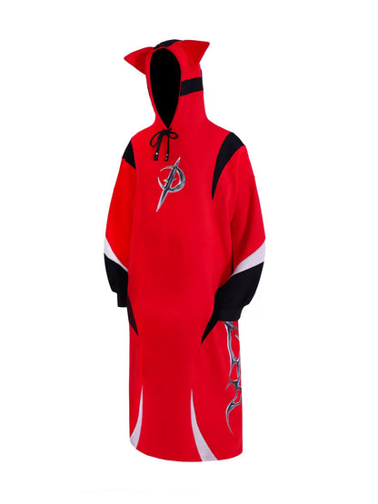 Cat Ear Concept Latte Stitch Y2K Loose Hooded Sweatshirt (Unisex)