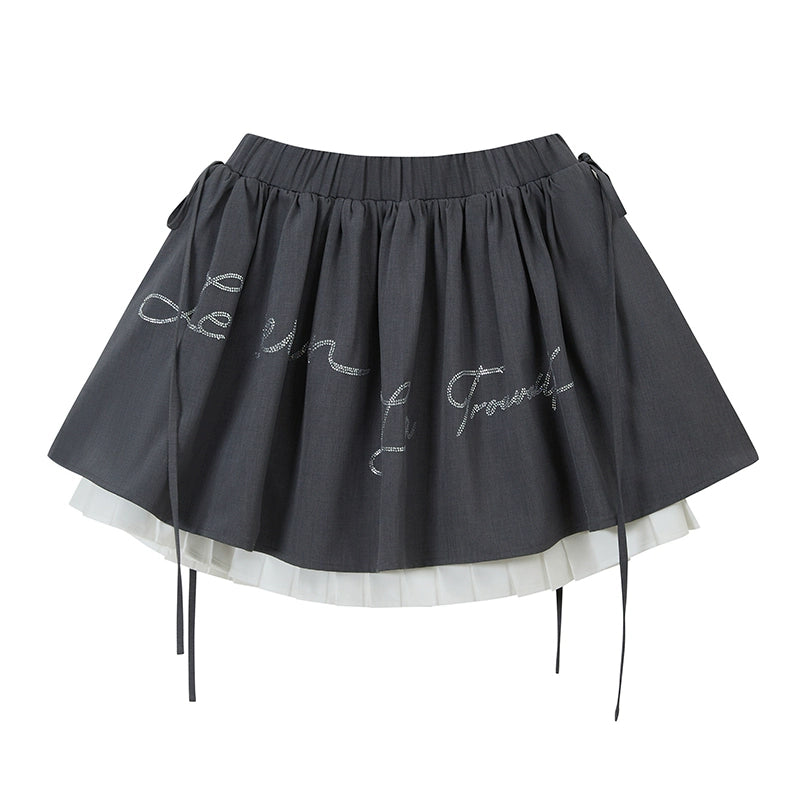Diamond Pleated Skirt