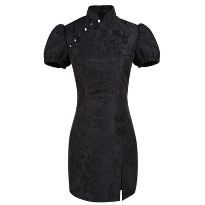 Chinese Jacquard Improved Qipao - Three Dimensional