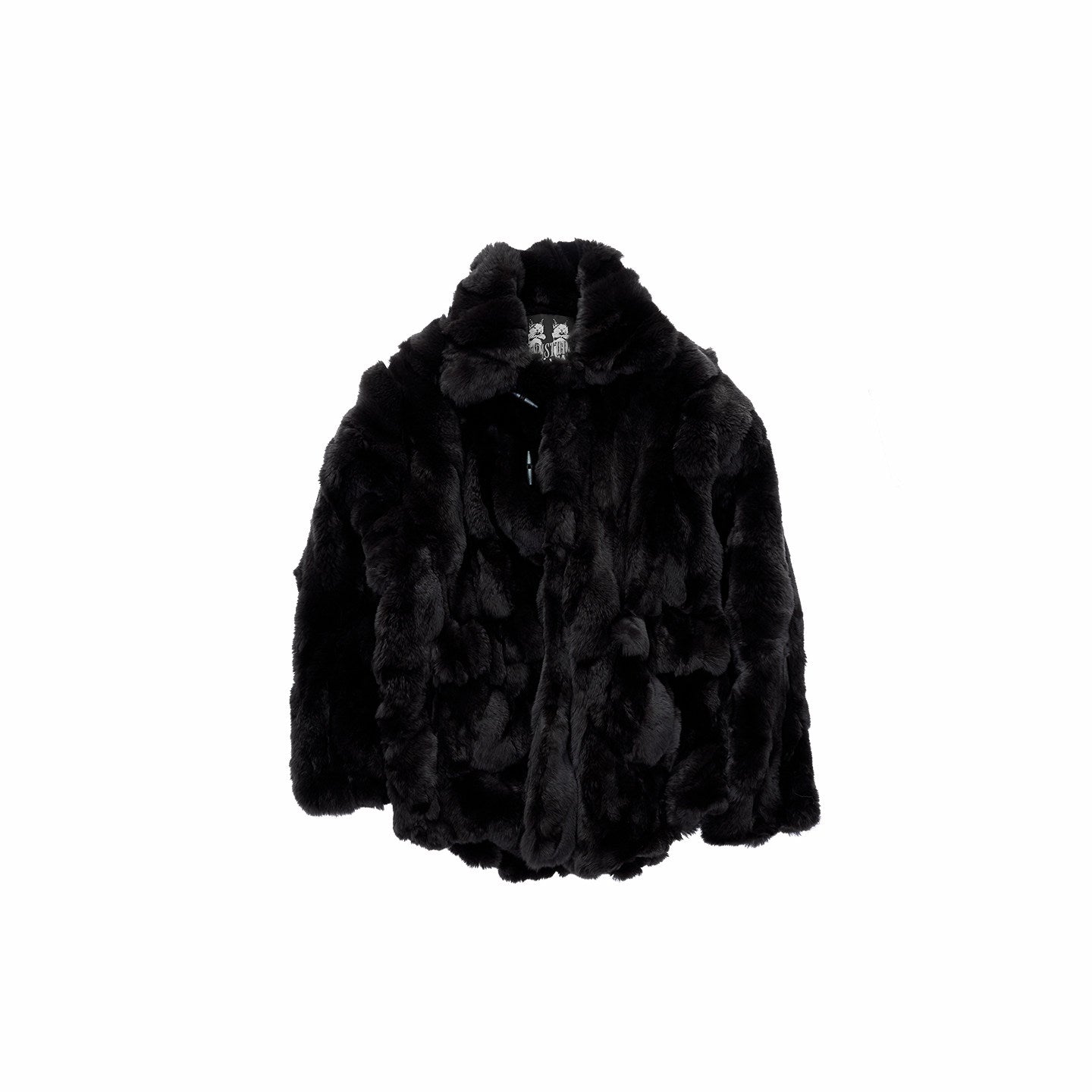 Rabbit Fur Toggle Coat