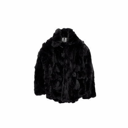 Rabbit Fur Toggle Coat