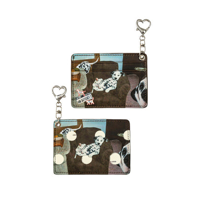 Cat & Dog Print Card Holder