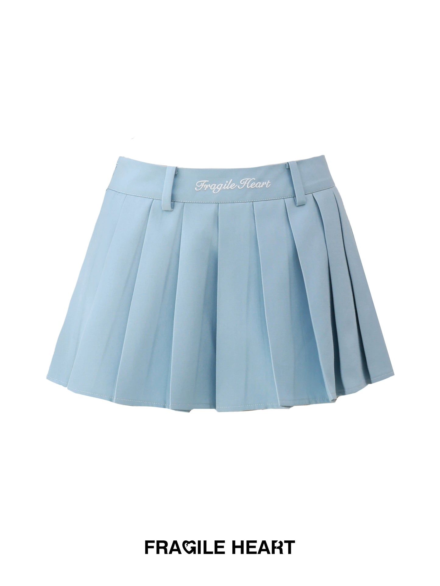 Embroidered Pleated Skirt, Anti-Glare Short