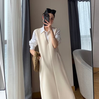 Goddess Style V-Neck Long Dress