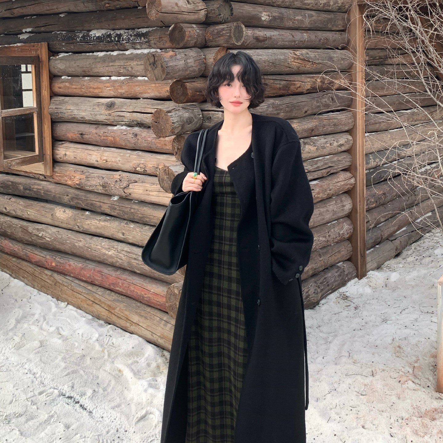 Premium 100% Wool Long Double-Faced Coat