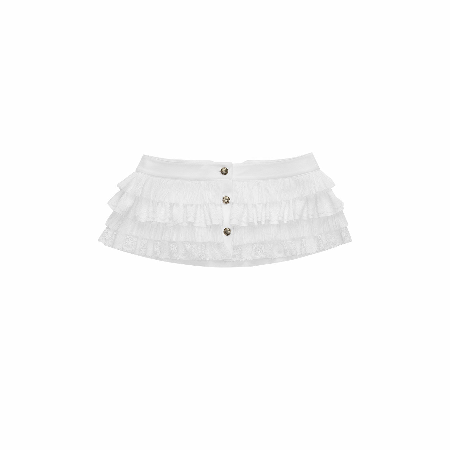 Buckle Waist Cake Skirt