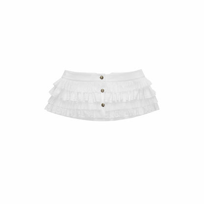 Buckle Waist Cake Skirt