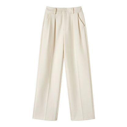 High Waist Pleated Casual Pants