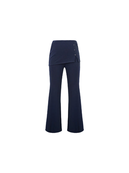 Warm Tea High-Waisted Slim Straight Trousers – Hong Kong Retro Autumn