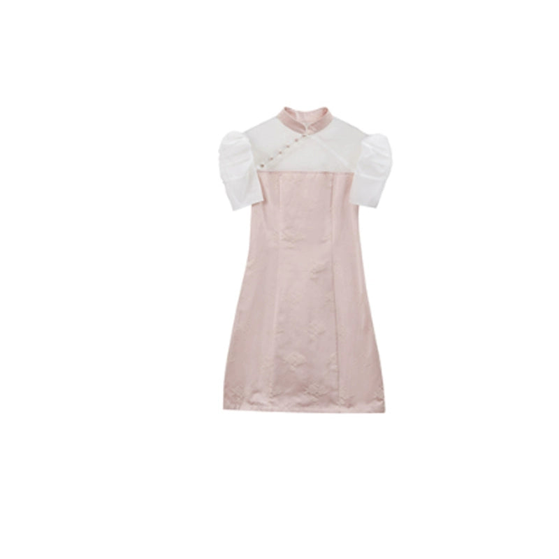 Abito di rosa cinese Qipao