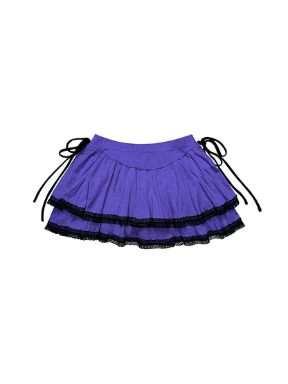 knitted cake puffy skirt