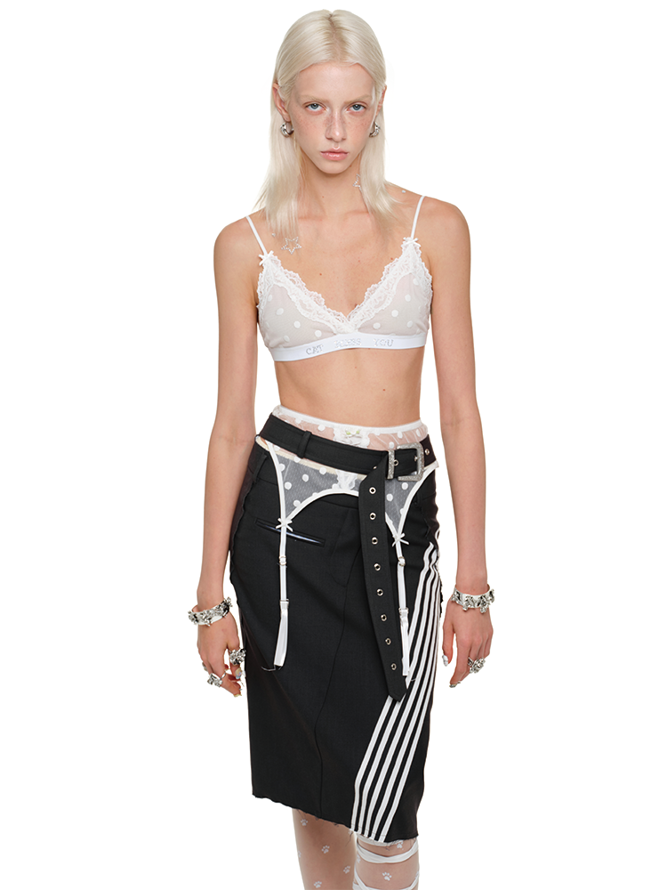 Lace Triangle Cup Corset – French Wireless Pure Comfort Lingerie