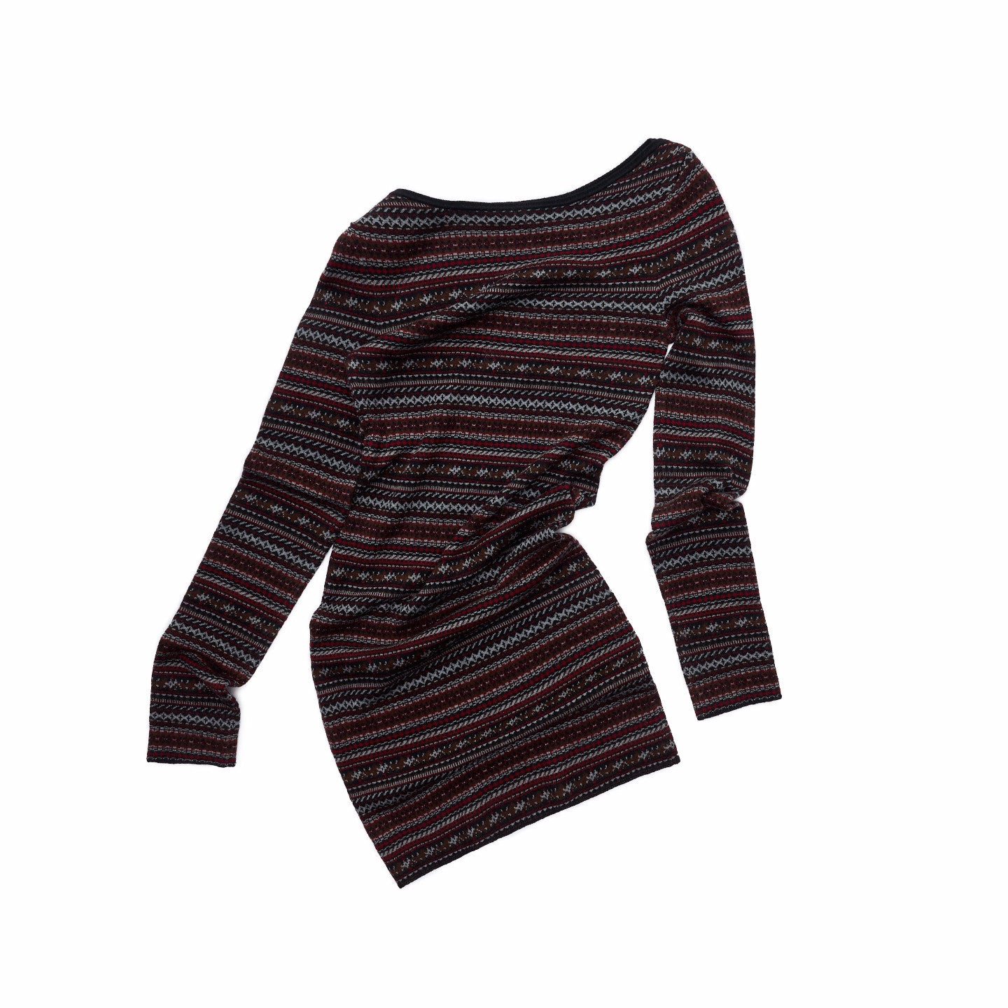Fair Isle Jacquard Knit Dress