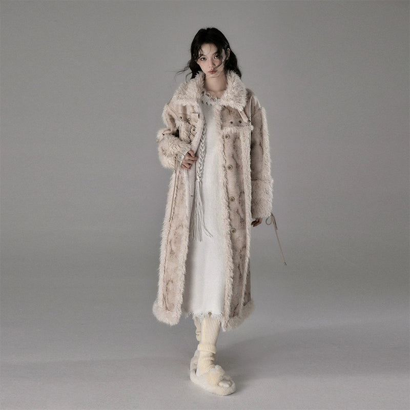 Wildwood Long Lamb Fur Thickened Cotton Coat
