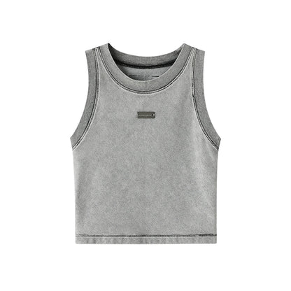 Yuan Hollow Out Knitted Tank Top for Summer