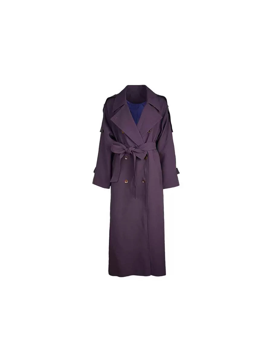 Slim-Fit Belted Trench Coat