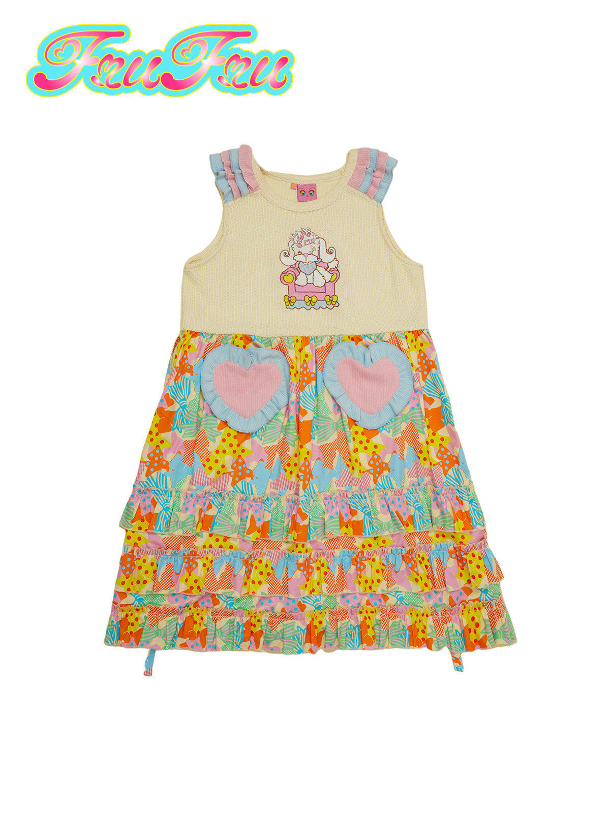 Knitted Patchwork Vest Dress | Cute Embroidered Sweater Dress