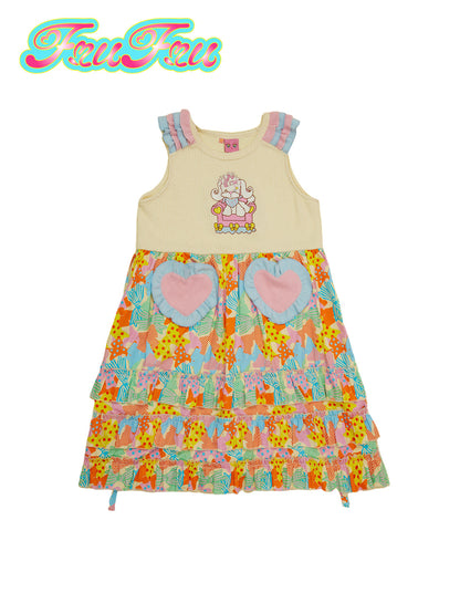 Knitted Patchwork Vest Dress | Cute Embroidered Sweater Dress