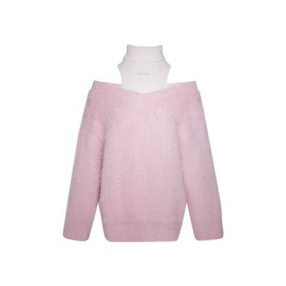 High Neck Mink Sweater