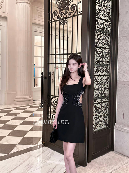 Midnight Black Slim Dress