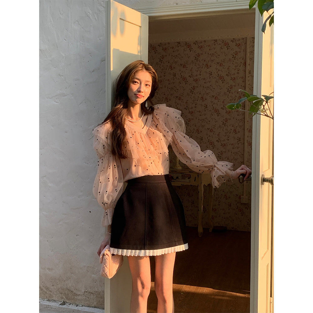 Elegant Lace Blossom Skirt