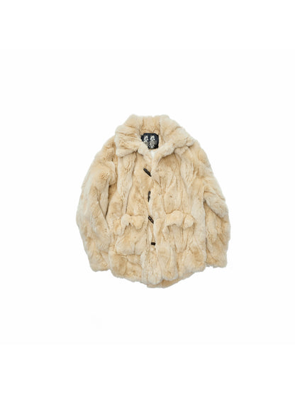 Rabbit Fur Toggle Coat